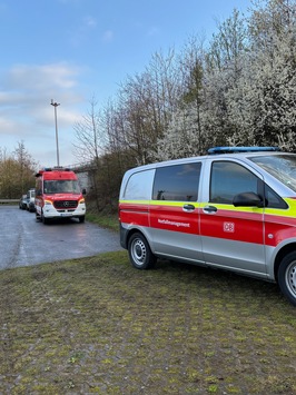 FW Bad Honnef: Einsatz an ICE-Strecke – Totes Wildtier mittels Drohne entdeckt