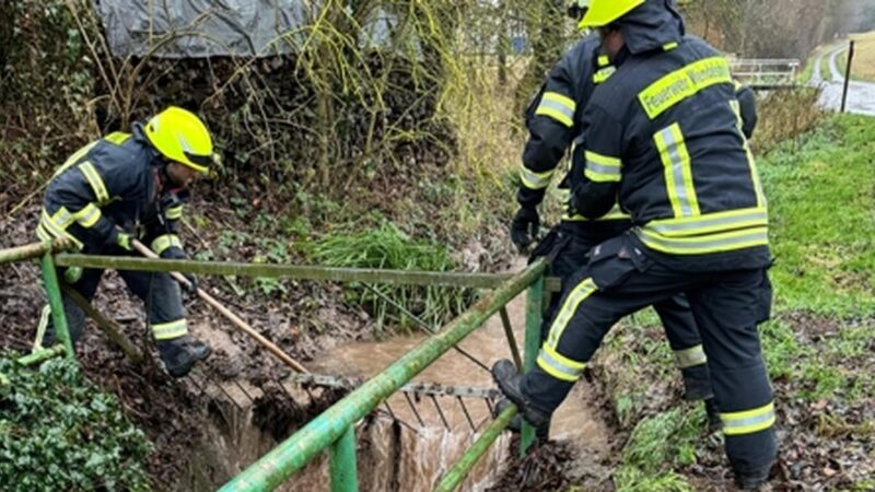 Hochwasser-Einsätze in Wendelsheim und Wöllstein