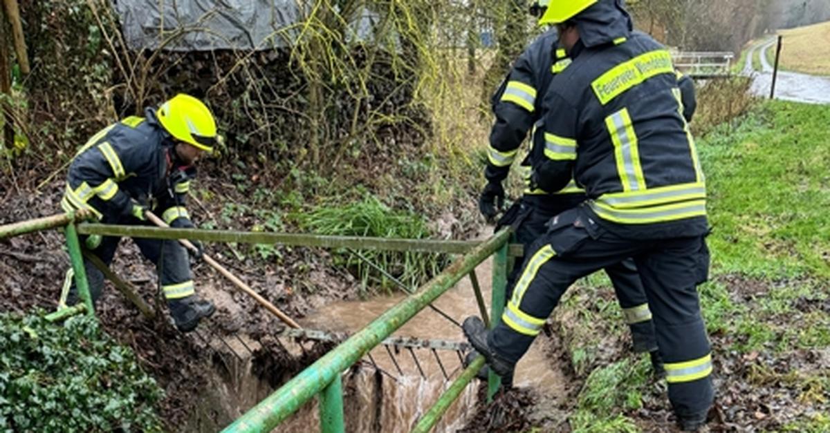 Hochwasser-Einsätze in Wendelsheim und Wöllstein