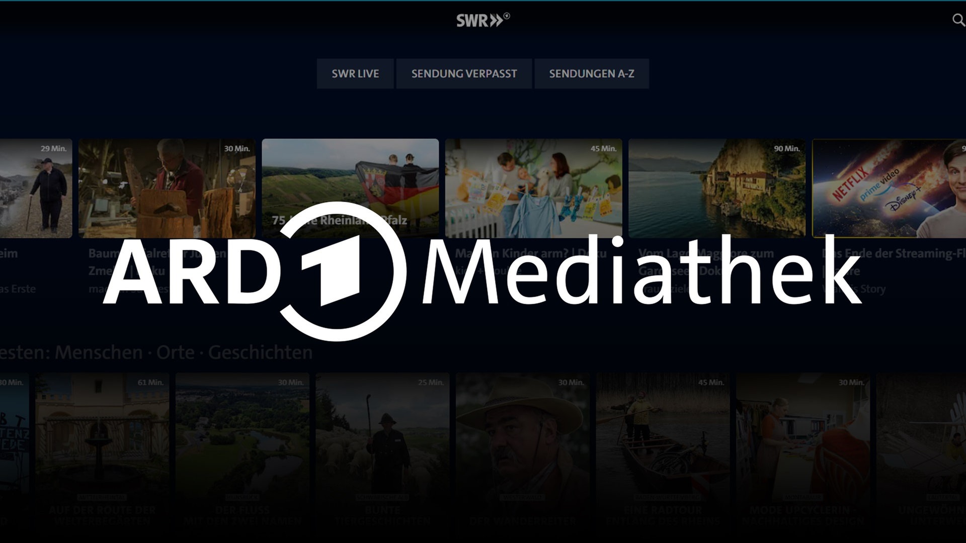 Der SWR in der ARD Mediathek