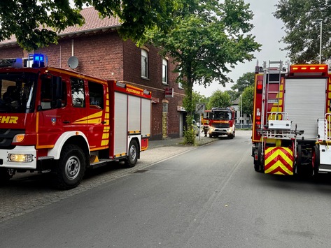 FW Hünxe: Gasaustritt an der Hünxer Straße