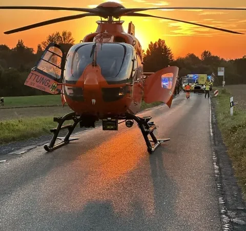 Motorradfahrer nach Zusammenstoß schwer verletzt