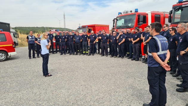 FW-BN: Erfolgreicher Abschluss des Waldbrandeinsatzes des NRW-Waldbrandmoduls GFFF-V DE1 in Spanien