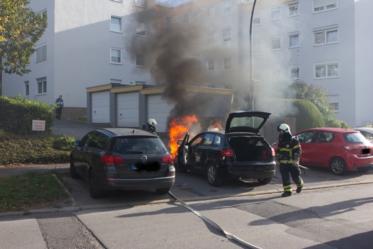 FW-MK: PKW-Brand am Steinhügel