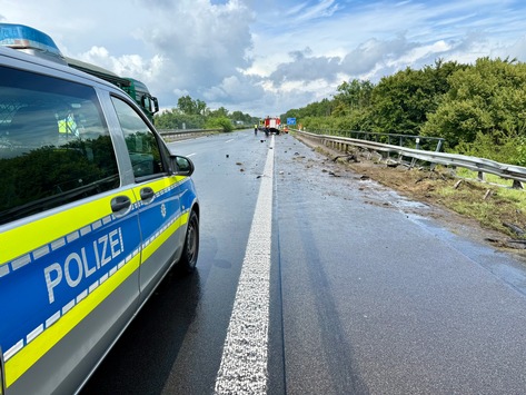 FW Hünxe: Verkehrsunfall auf der BAB 3