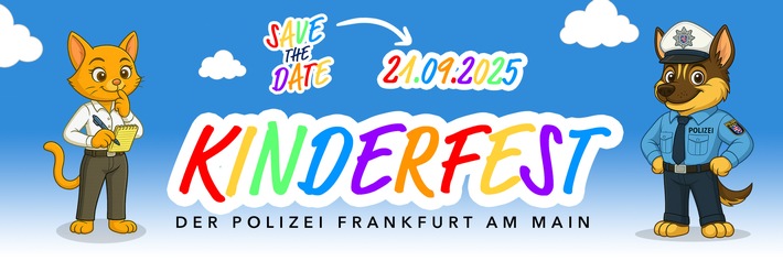 POL-F: 250826 – 0882 Frankfurt-Polizeipräsidium: Save the Date – Kinderfest am Polizeipräsidium Frankfurt a. M.
