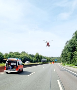 FW-RS: Remscheid – Schwerer Verkehrsunfall auf der Bundesautobahn A1