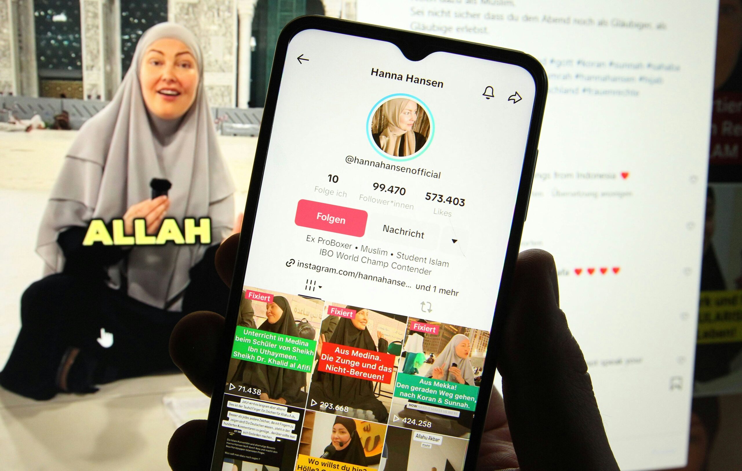 Islamistische Influencerin: Wie ein Kölner Ex-Model bei Tiktok für die Scharia wirbt