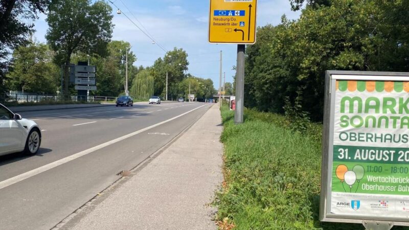Werbung im Stadtgebiet: Oberhausen trommelt für den Marktsonntag