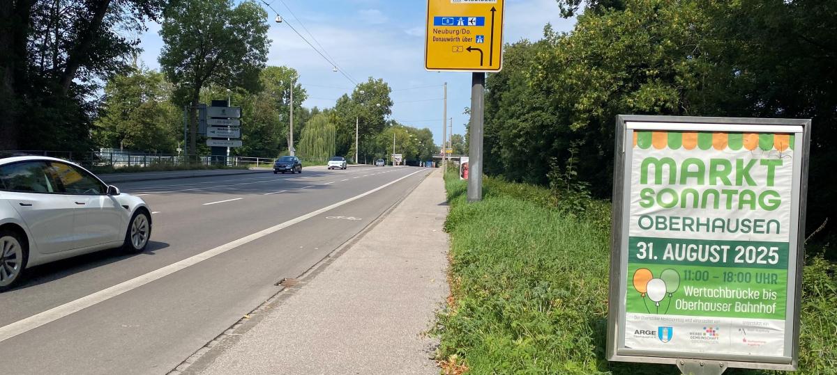 Werbung im Stadtgebiet: Oberhausen trommelt für den Marktsonntag