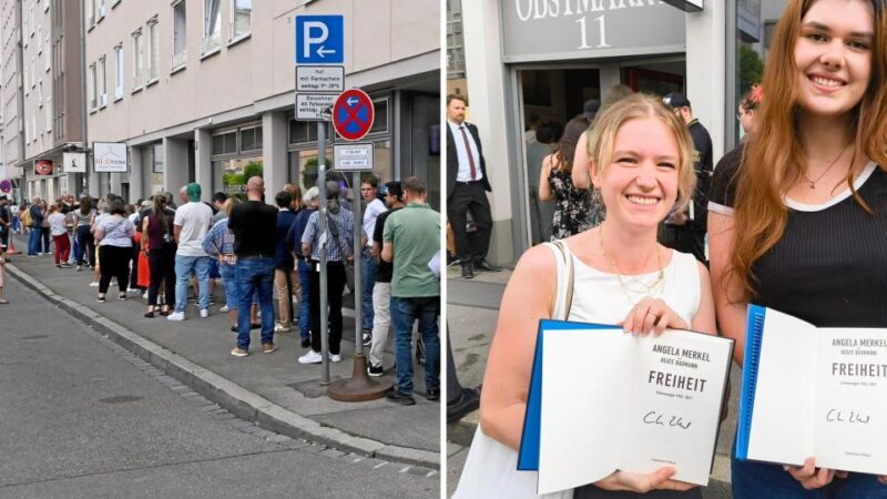 „Danke für die Menschlichkeit“: Warum Menschen für ein Treffen mit Angela Merkel Schlange standen