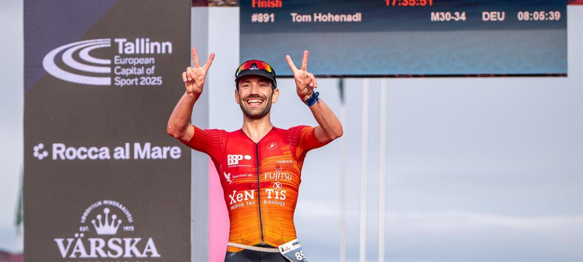 Tom Hohenadl triumphiert beim Estland-Ironman
