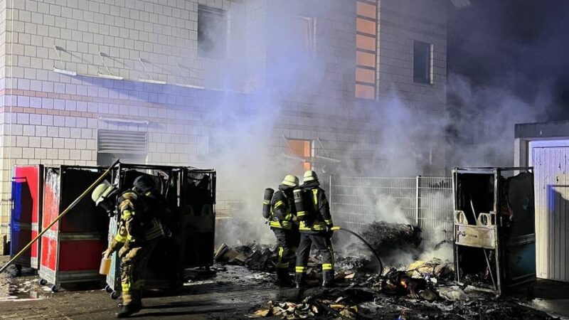 Tatverdächtiger gefasst: Drei Feuer in einer Nacht – Fahndung erfolgreich