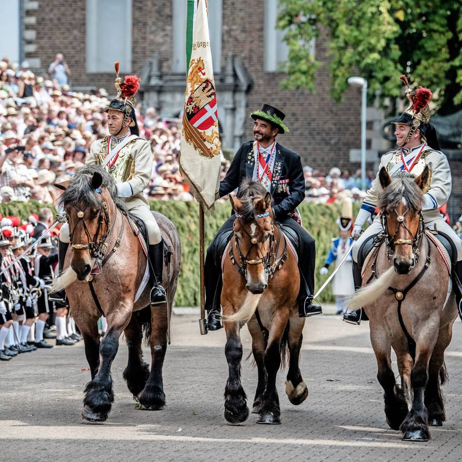 Vorreiter beim Neusser Schützenfest: „Ich bekomme jedes Mal Gänsehaut“