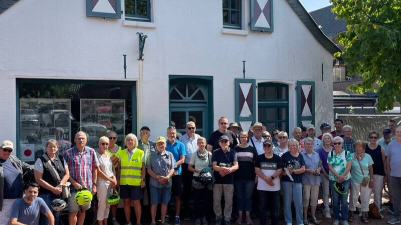 Organsiert vom Arbeitskreis Weezer Heimatgeschichte: So war die historische Radtour in Weeze
