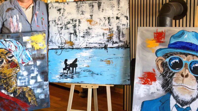 Kunst in Haus Hohenbusch: „In jedem Bild steckt meine eigene Geschichte“
