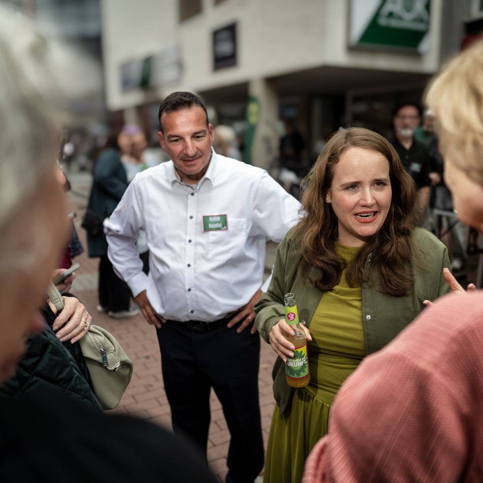 Kommunalwahl in Langenfeld: Ricarda Lang unterstützt Grünen-Kandidaten Haluk Koudsi