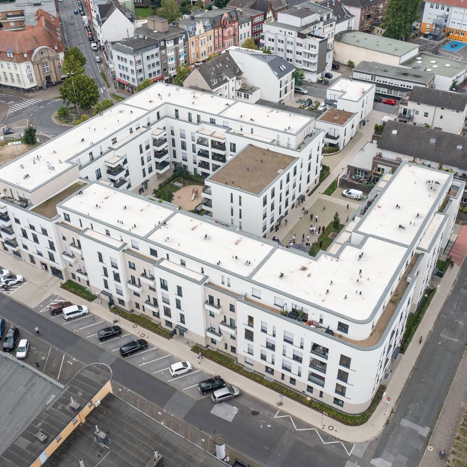 Wohnquartier in Moers: Größte Gewerbeeinheit der „Homberger Höfe“ ist vermietet