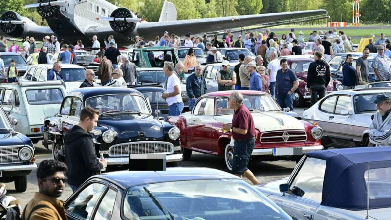 „Oltimer Fly & Drive In“ am Airport Mönchengladbach: Die etwas andere Ü-30-Party auf dem Flugfeld