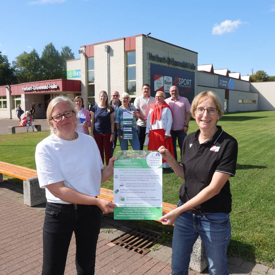 „Leverkusen bewegt“ lädt zum Sommerfest: „Walking Football“ spielen mit den Silberlöwen