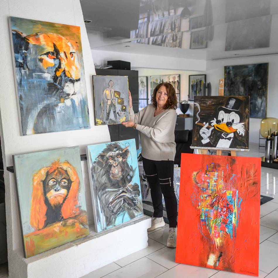Ausstellung in Goch: Ingrid Karsten zeigt neue Bilder und eine Fundgrube