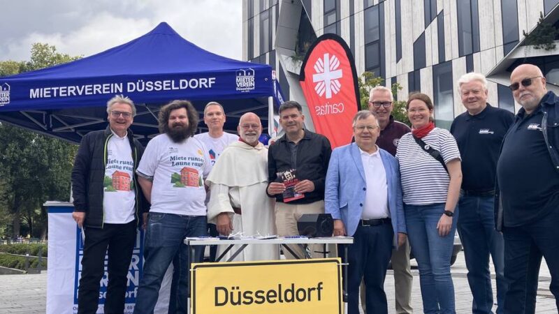 Demonstration in Düsseldorf: „Das Thema Wohnen muss aus dem Markt genommen werden“
