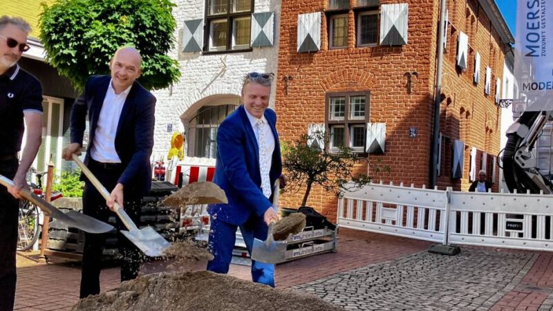 Bauarbeiten in Moers: Umbau der Innenstadt läuft nach Plan