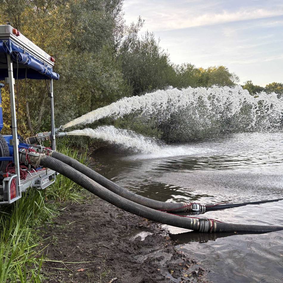 Tote Fische: Rotbachsee in Dinslaken droht umzukippen – THW im Einsatz