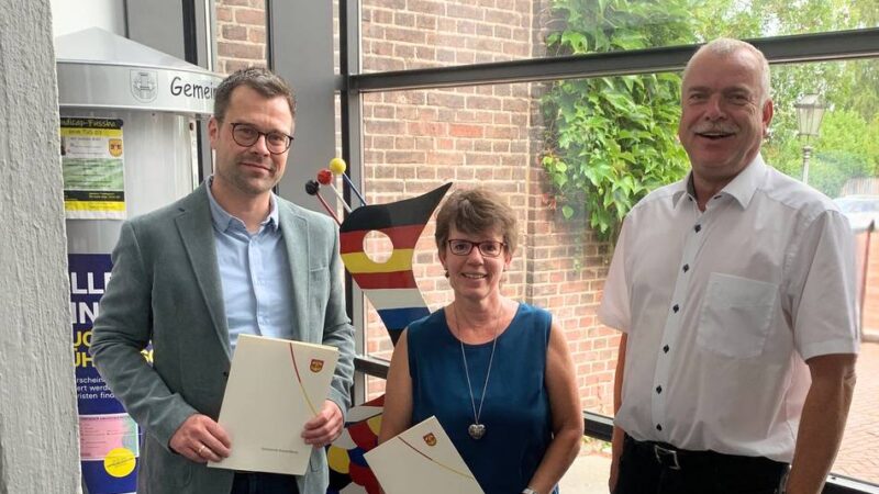 Feierstunde im Rathaus: Dienstjubilare bei der Gemeinde Kranenburg geehrt