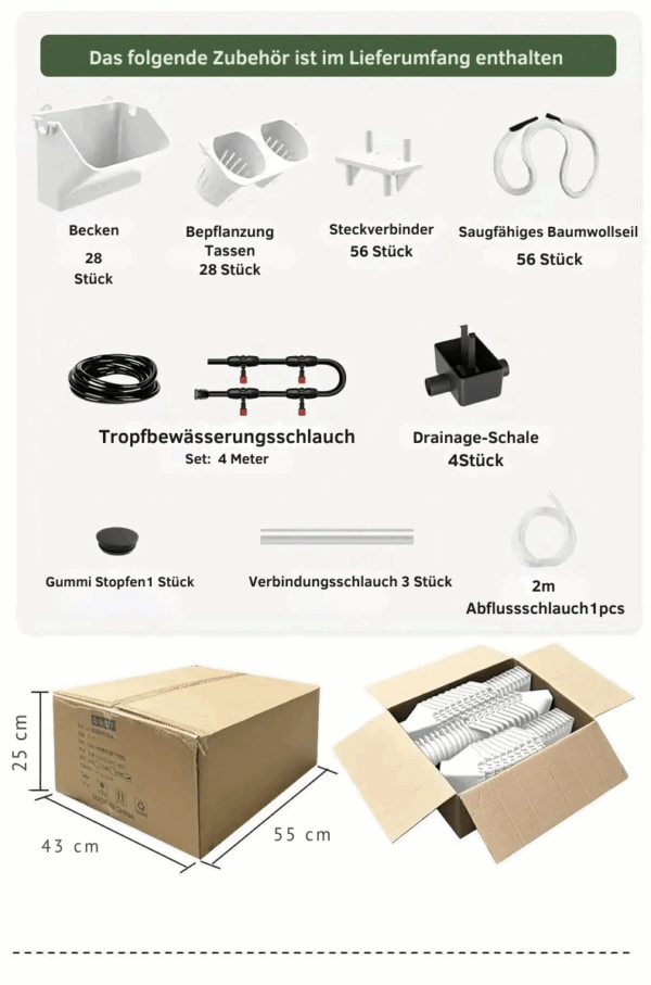 Das 1m² Vertikal-Garten-Set: Frische Wand für Dein Zuhause – Bild 8