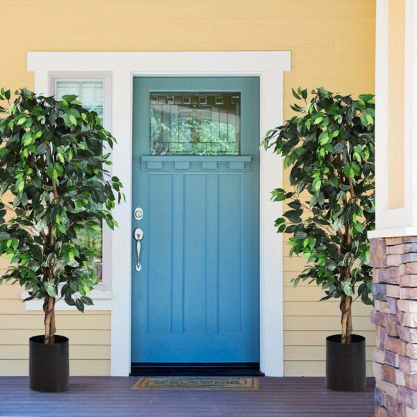 Künstlicher Ficus-Baum (180 cm) – extra dicht mit 1008 Blättern – Bild 3