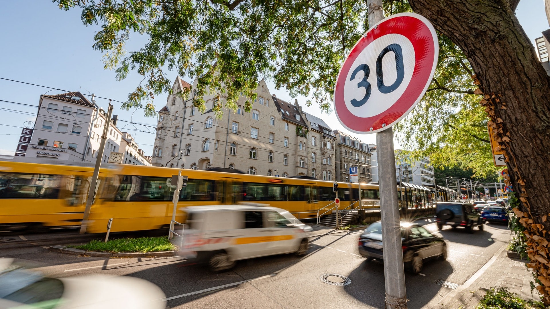 Am Olgaeck in Stuttgart gilt ab jetzt Tempo 30