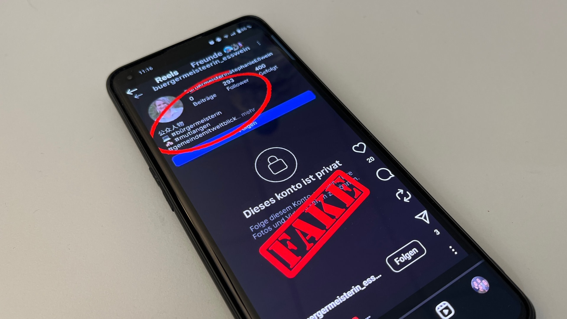 Betrugsmasche auf Instagram: Zahlreiche Bürgermeister werden Opfer von Fake-Profilen