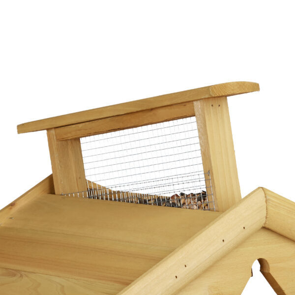 Großes Vogel-Futterhaus aus Holz mit Ständer – Ganzjährige Futterstelle – Bild 7