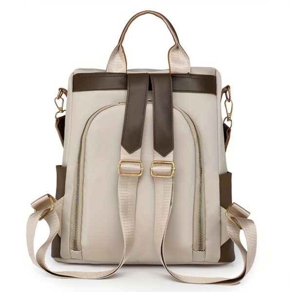 Moderner Damen-Rucksack mit Anti-Diebstahl-Funktion & Bommel-Anhänger – Bild 10