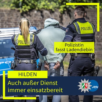 POL-ME: Beim Einkaufen: Polizistin stellt Ladendiebin – 2509015