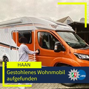 POL-ME: Gestohlenes Wohnmobil wieder aufgefunden – 2509046