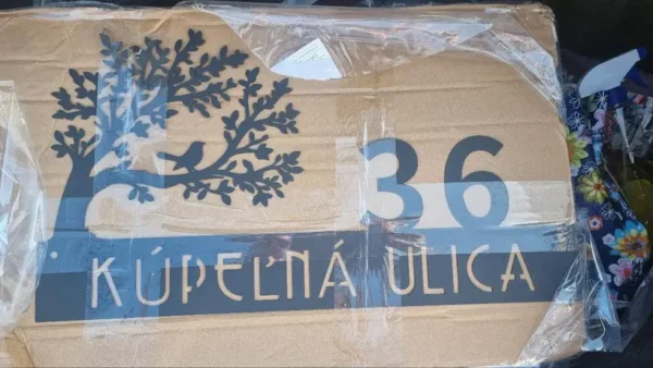 30 cm Personalisiertes Hausschild-Baum & Vögel-Vor-Nachname – Bild 7