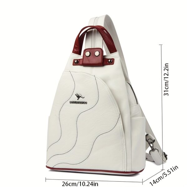 Stylischer Anti-Diebstahl Rucksack für Damen – Wandelbar als Sling-Bag – Bild 6