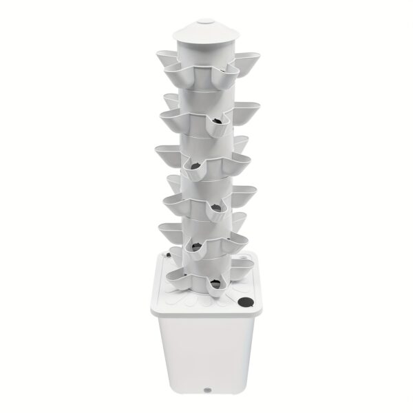 Hydroponischer Pflanzturm mit LED-Wachstumslampen – Komplett-Set für 30 Pflanzen – Bild 12