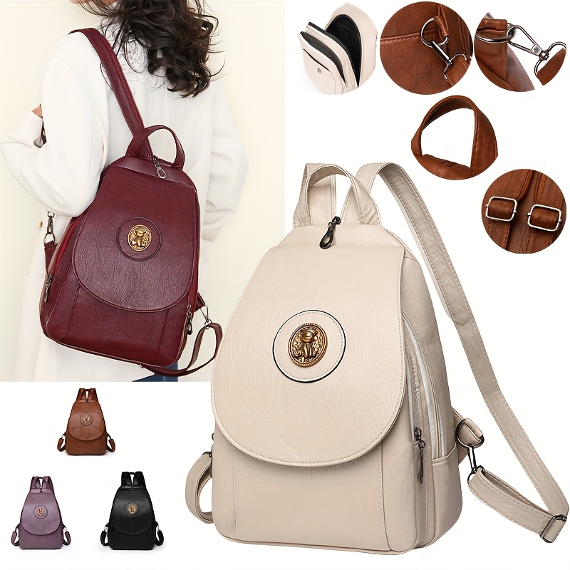  Minimalistischer Damen-Rucksack – Weich, Leicht & Praktisch für den Alltag