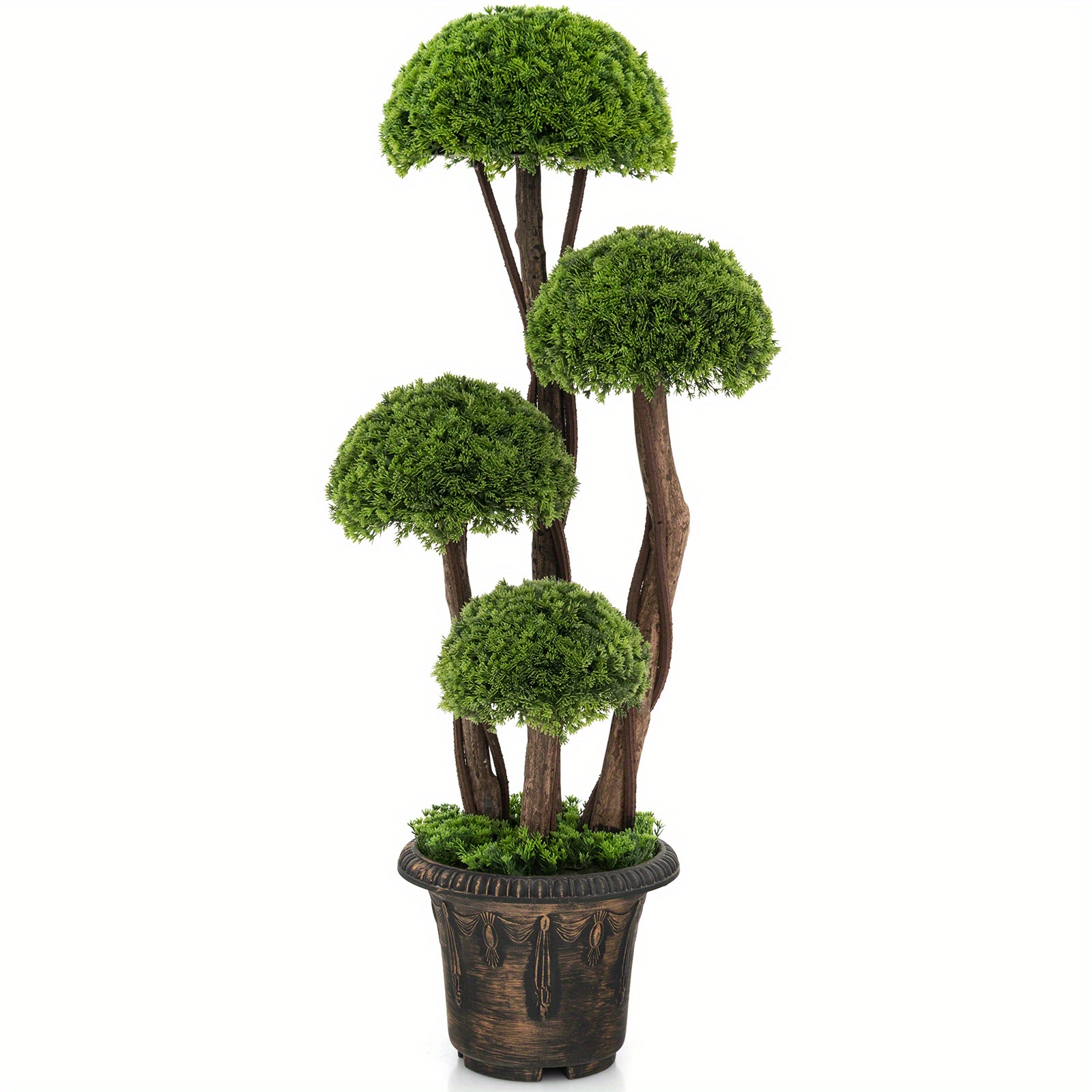 Künstlicher Bonsai-Baum (91 cm) – Pilzform, Topiary-Baum im Topf