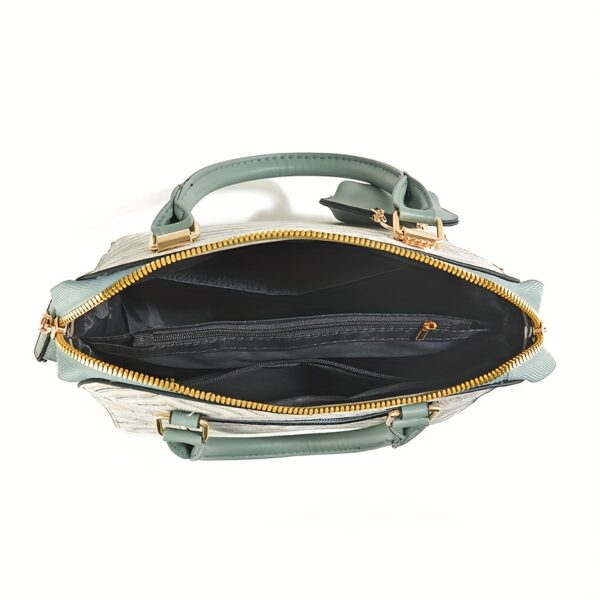 Elegantes 3-teiliges Handtaschen-Set mit Ornament-Muster & Zubehör – Bild 6
