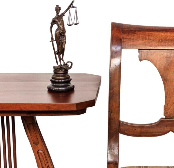 Bronzefigur Justitia-Statue der Gerechtigkeit-24cm – Bild 5