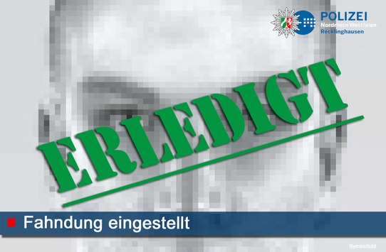 POL-RE: Marl: Vermisste wieder da – Rücknahme der Fahndung
