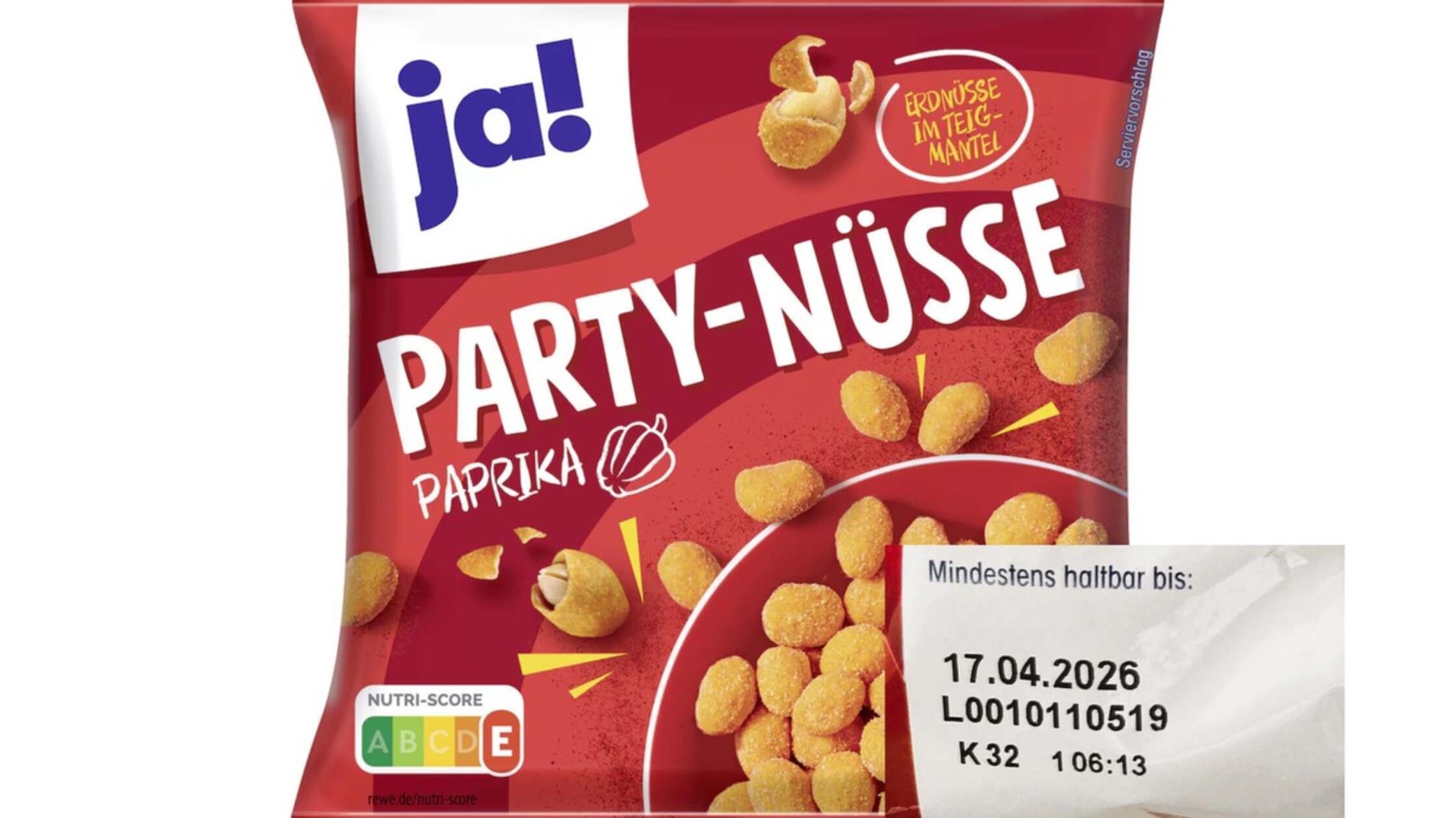 Produktrückruf bei Supermarkt-Riese: Partysnack kann Fremdkörper enthalten – nicht verzehren