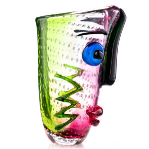 Kunst-Vase Picasso im Murano Stil - Made in Italy