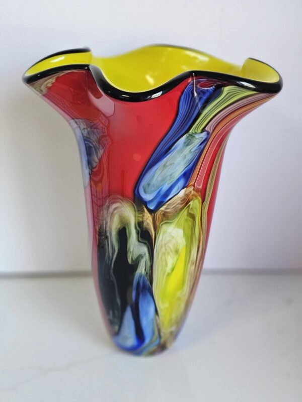 Große Murano Stil Glasvase | Art Deco – Bild 8