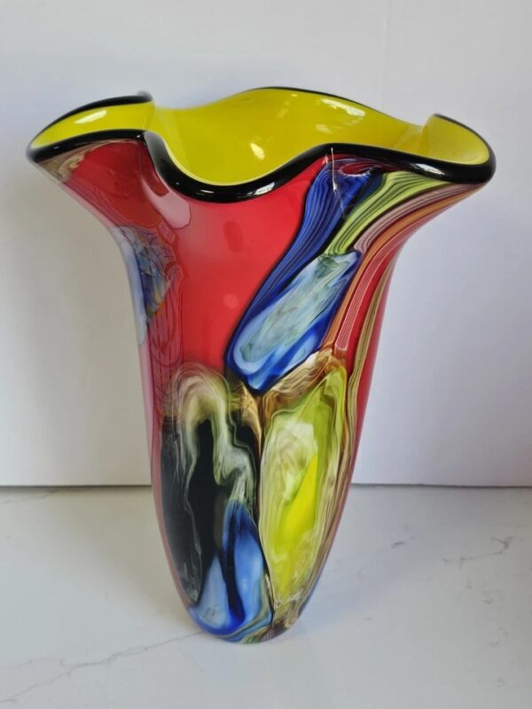 Große Murano Stil Glasvase | Art Deco – Bild 5
