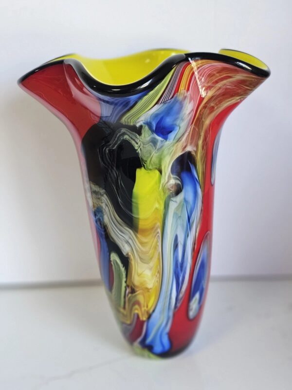 Große Murano Stil Glasvase | Art Deco – Bild 11